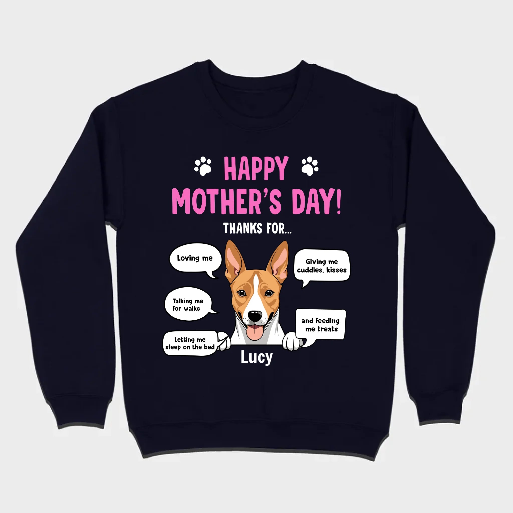 89Prints Custom Dog T-Shirt - Perfect Mother’s Day Gift from Your Pets!