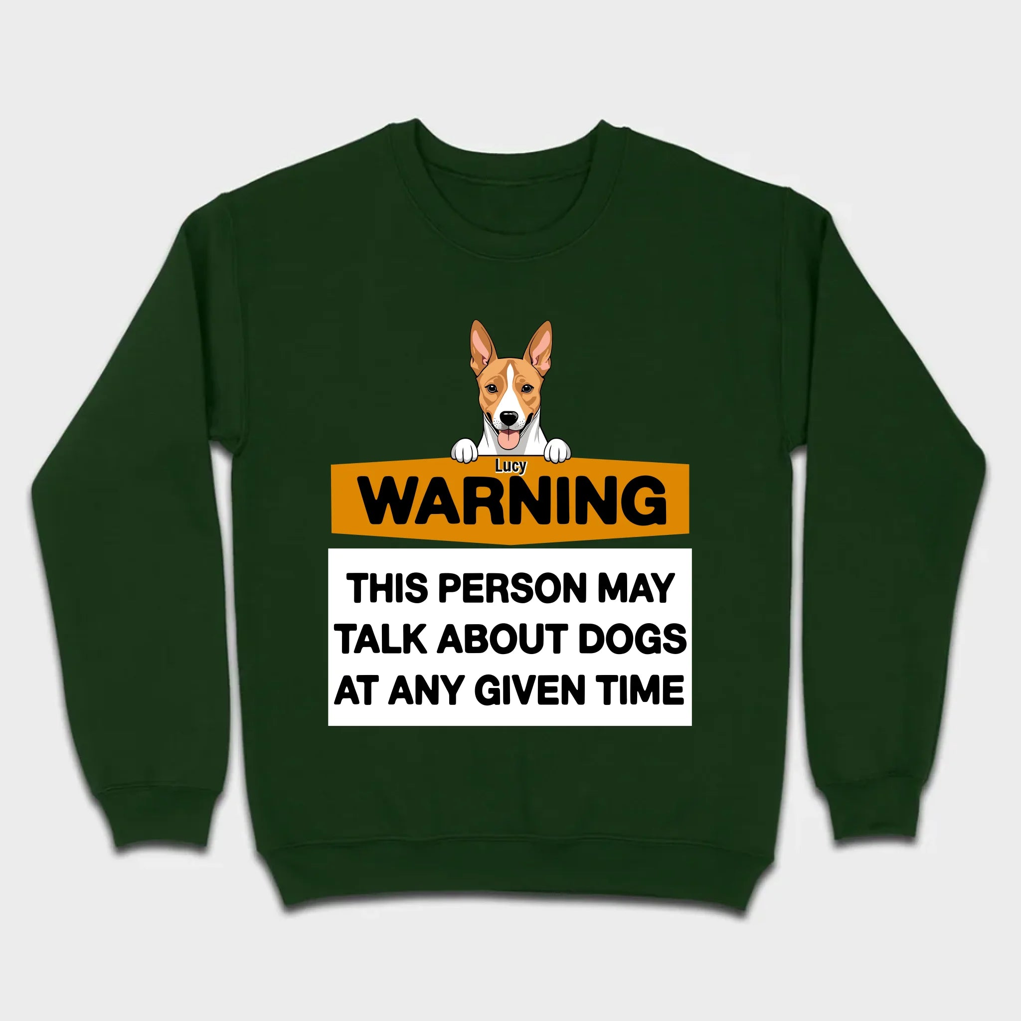 89Prints Personalized Dog T-Shirt - Warning: Dog Lover Alert!