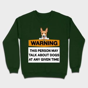 89Prints Personalized Dog T-Shirt - Warning: Dog Lover Alert!