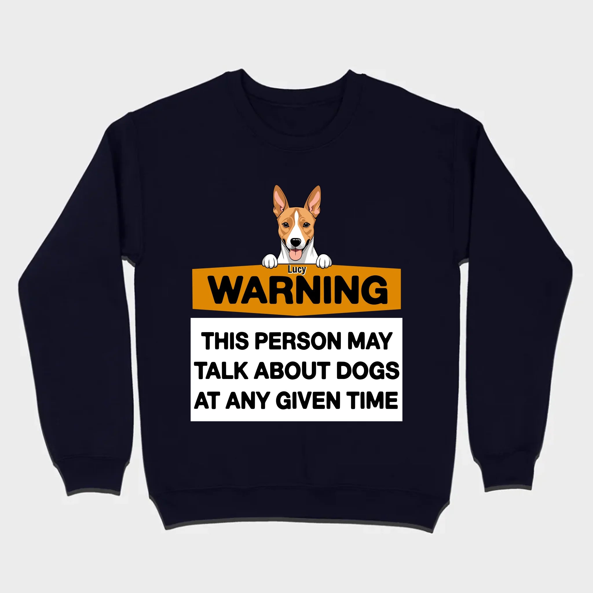 89Prints Personalized Dog T-Shirt - Warning: Dog Lover Alert!