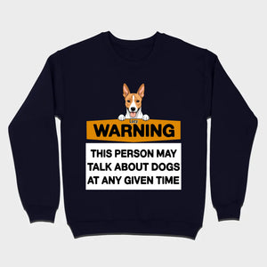 89Prints Personalized Dog T-Shirt - Warning: Dog Lover Alert!
