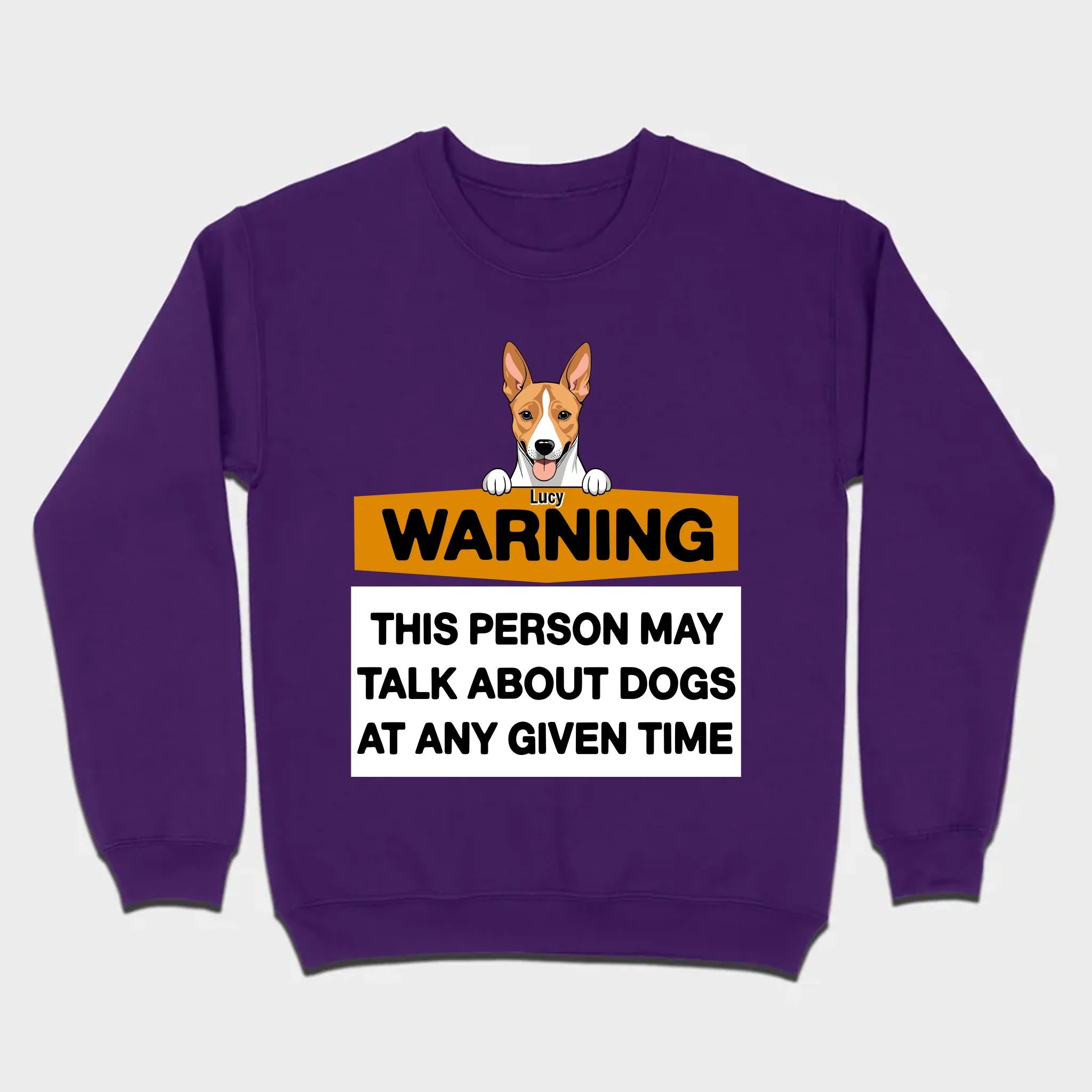 89Prints Personalized Dog T-Shirt - Warning: Dog Lover Alert!