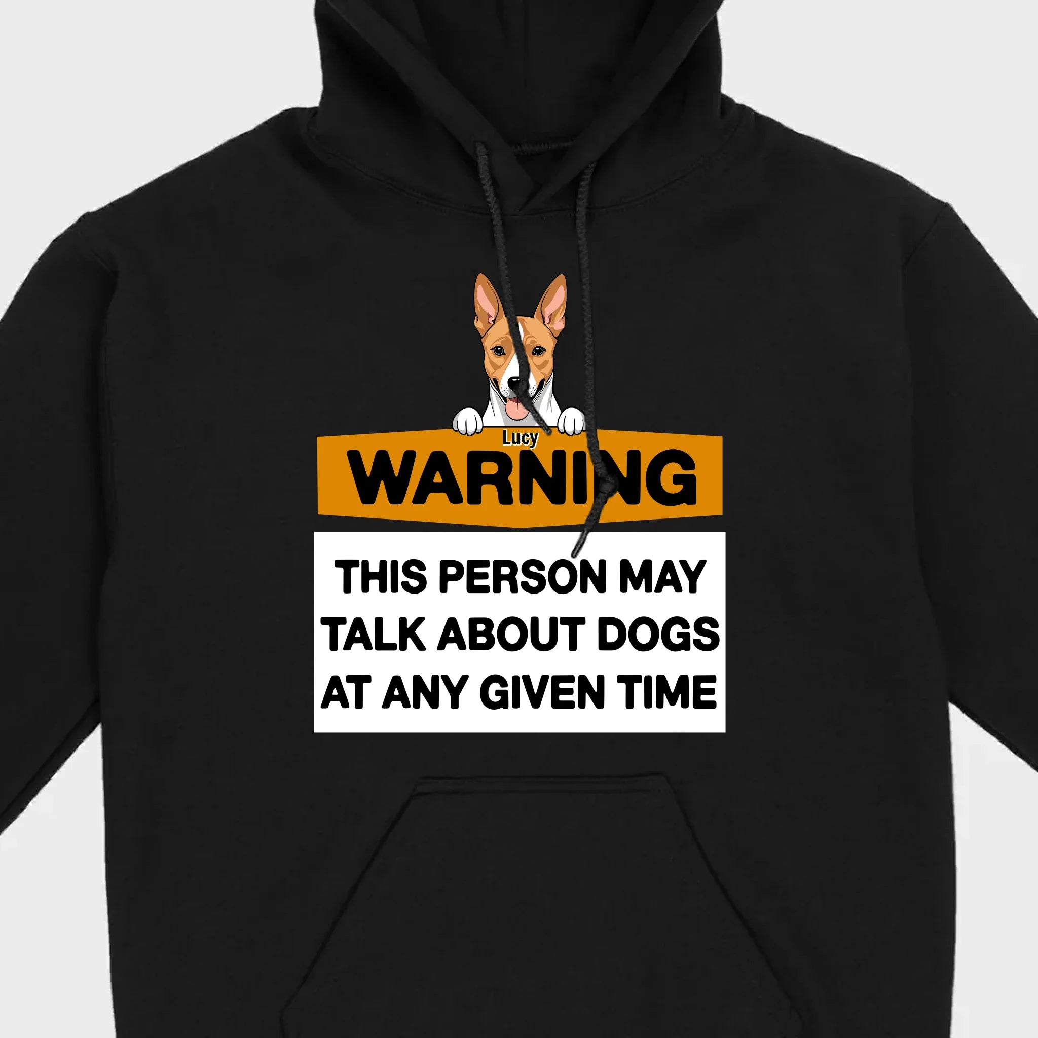 89Prints Personalized Dog T-Shirt - Warning: Dog Lover Alert!