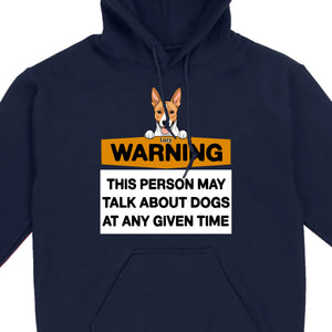 89Prints Personalized Dog T-Shirt - Warning: Dog Lover Alert!