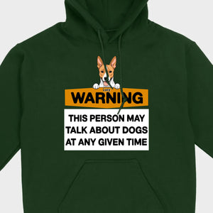 89Prints Personalized Dog T-Shirt - Warning: Dog Lover Alert!