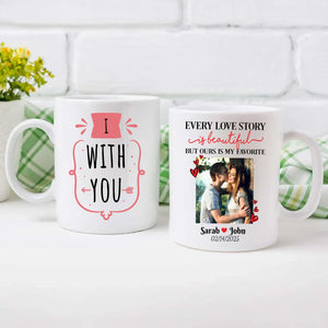 Personalized Couple Mug with Photo and Romantic Quote A Thoughtful Gift for Couples