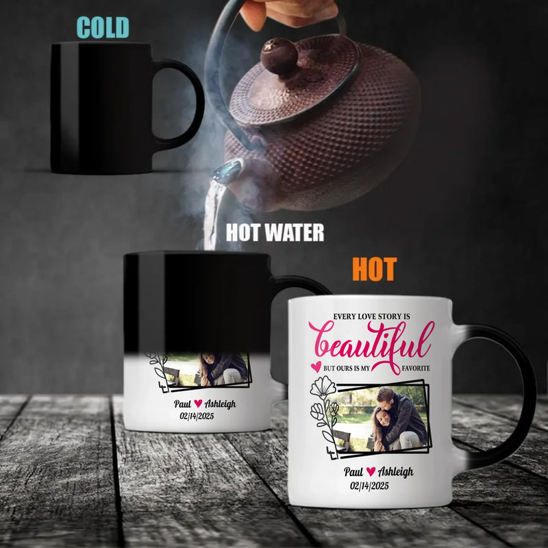 Hot Magic Mug with Forever Love Design A Personalized Gift Perfect for Couples