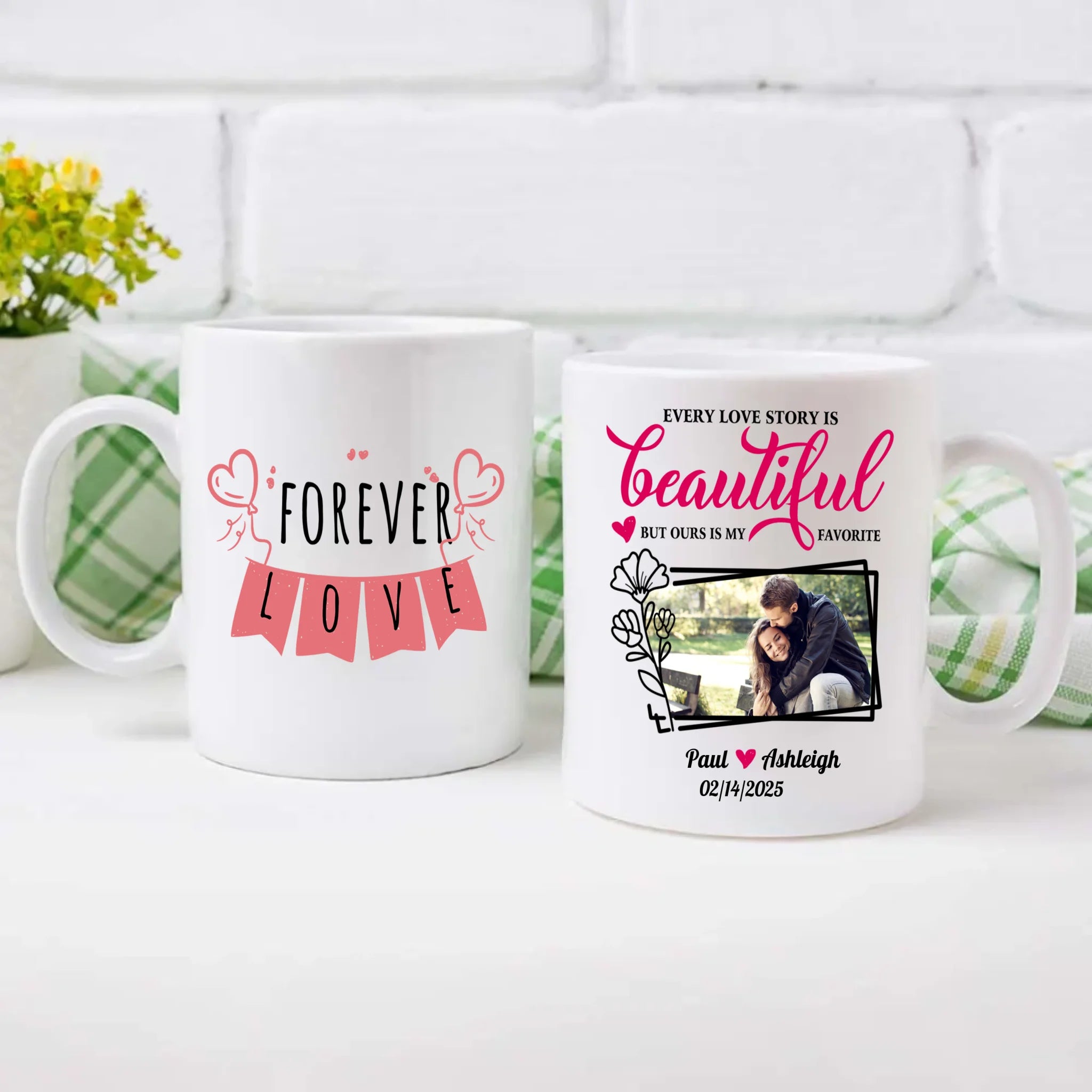 Hot Magic Mug with Forever Love Design A Personalized Gift Perfect for Couples