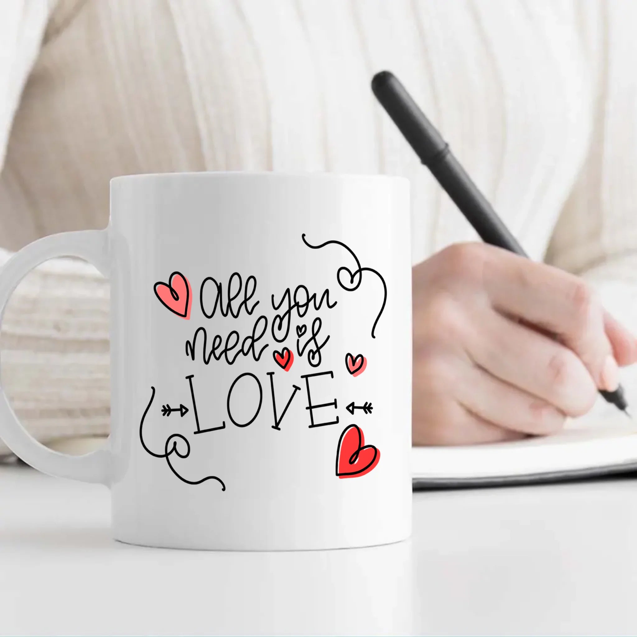 Romantic Gift for Couples Personalized Mug with Photo and Custom Design - 89Prints