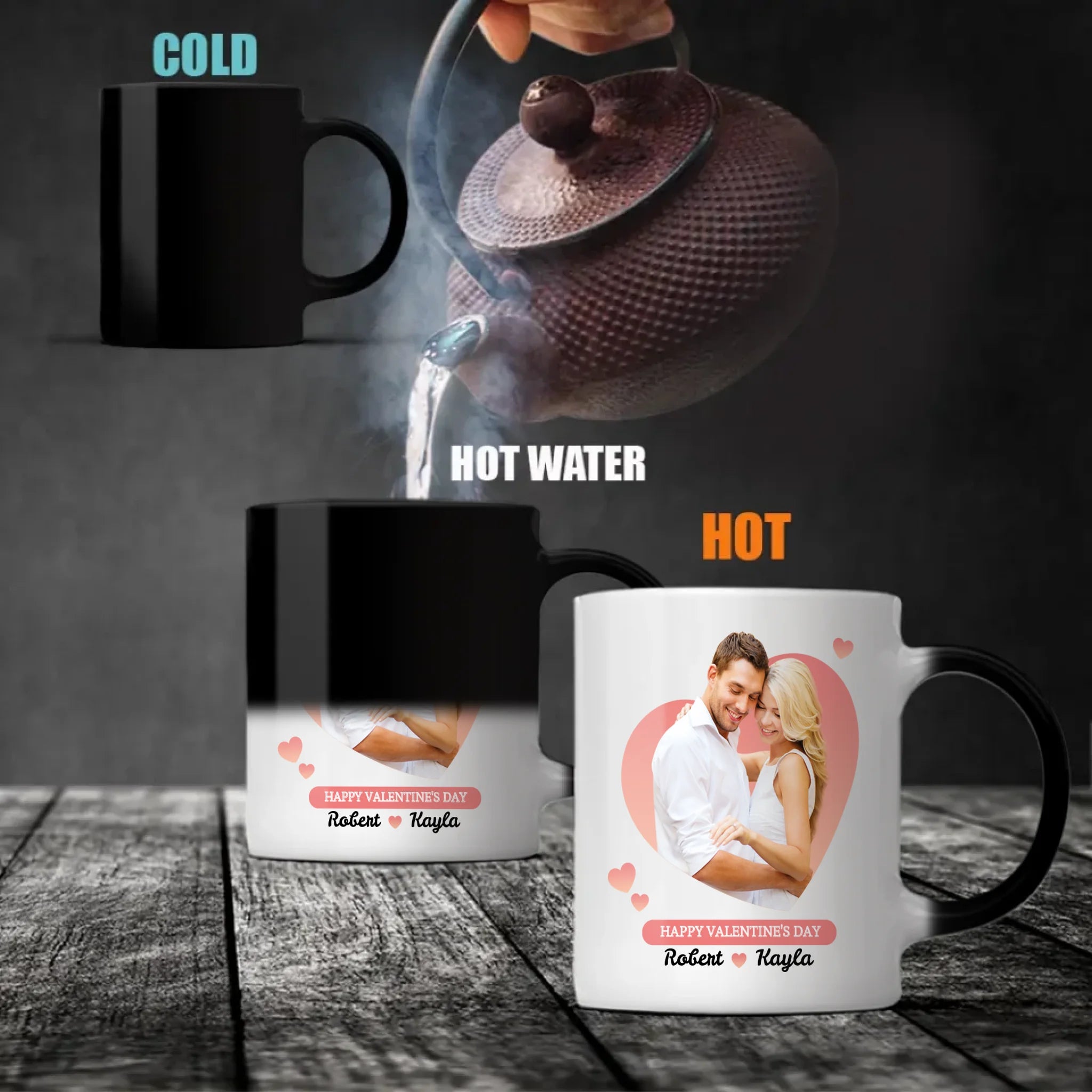 Custom Photo Mugs for Couples Personalized Love Mugs Featuring Your Photo - 89Prints