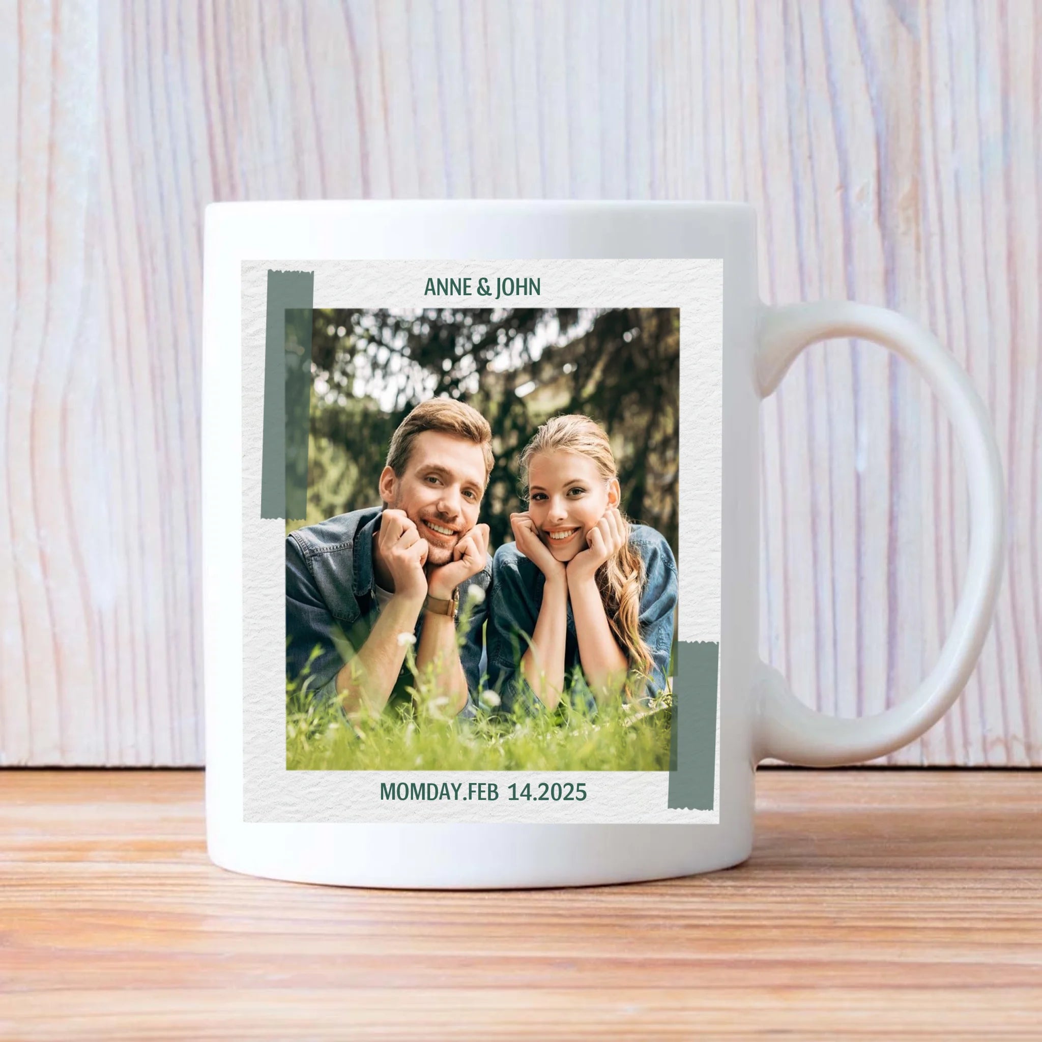 With All My Heart Custom Photo Mugs for Couples in Love A Perfect Personalized Gift
