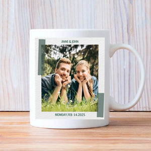 With All My Heart Custom Photo Mugs for Couples in Love A Perfect Personalized Gift