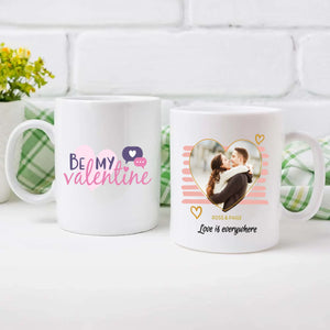 Love Is Everywhere Personalized Photo Mug A Unique Romantic Gift for Couples - 89Prints