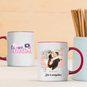 Love Is Everywhere Personalized Photo Mug A Unique Romantic Gift for Couples - 89Prints