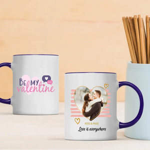 Love Is Everywhere Personalized Photo Mug A Unique Romantic Gift for Couples - 89Prints
