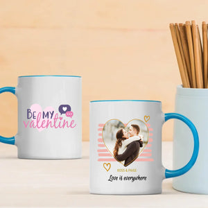 Love Is Everywhere Personalized Photo Mug A Unique Romantic Gift for Couples - 89Prints