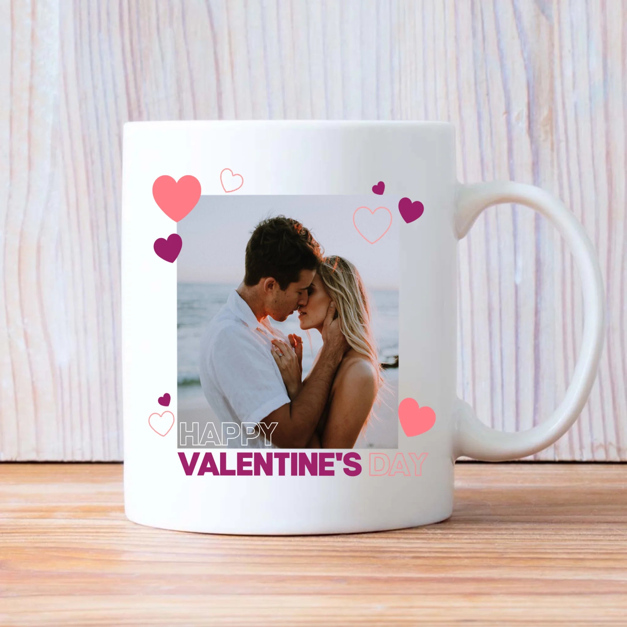 Love You Forever Custom Color-Trimmed Mug A Unique Valentine’s Day Gift for Your Loved One - 89Prints