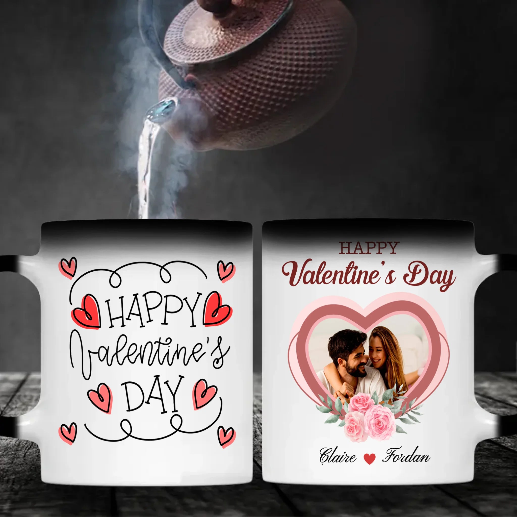 Valentines Day Custom Heat Activated Mug A Personalized Color Changing Gift for Loved Ones - 89Prints