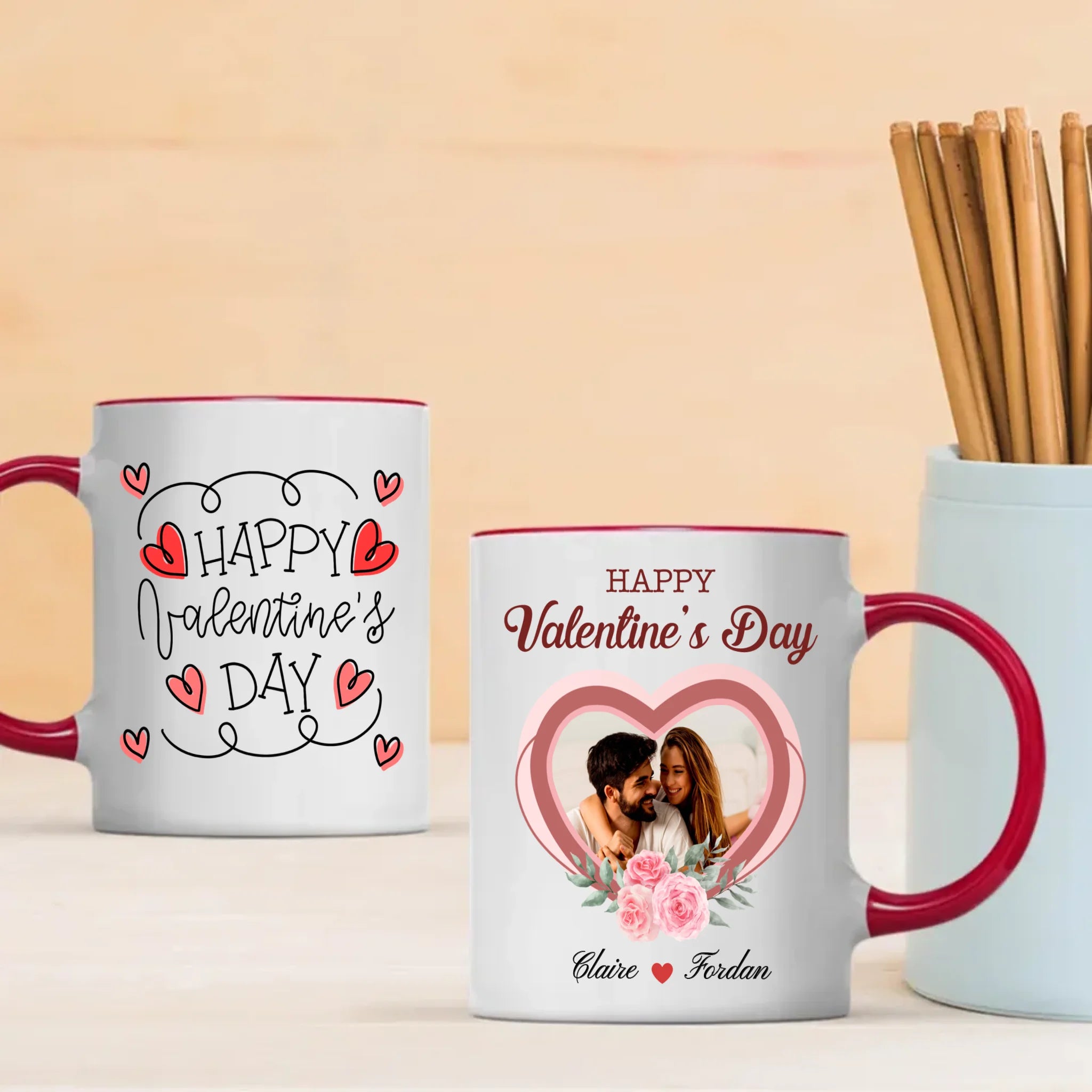 Valentines Day Custom Heat Activated Mug A Personalized Color Changing Gift for Loved Ones - 89Prints