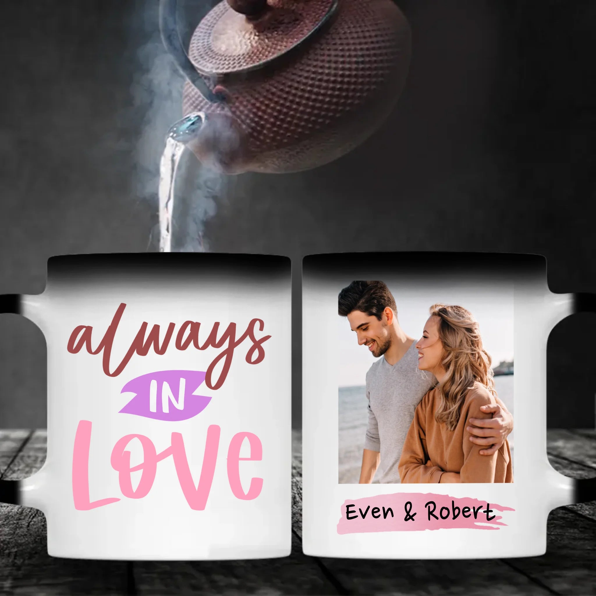 Heat Reveal Couple Mugs – Personalized Mugs That Celebrate Your Sweet Love - 89Prints