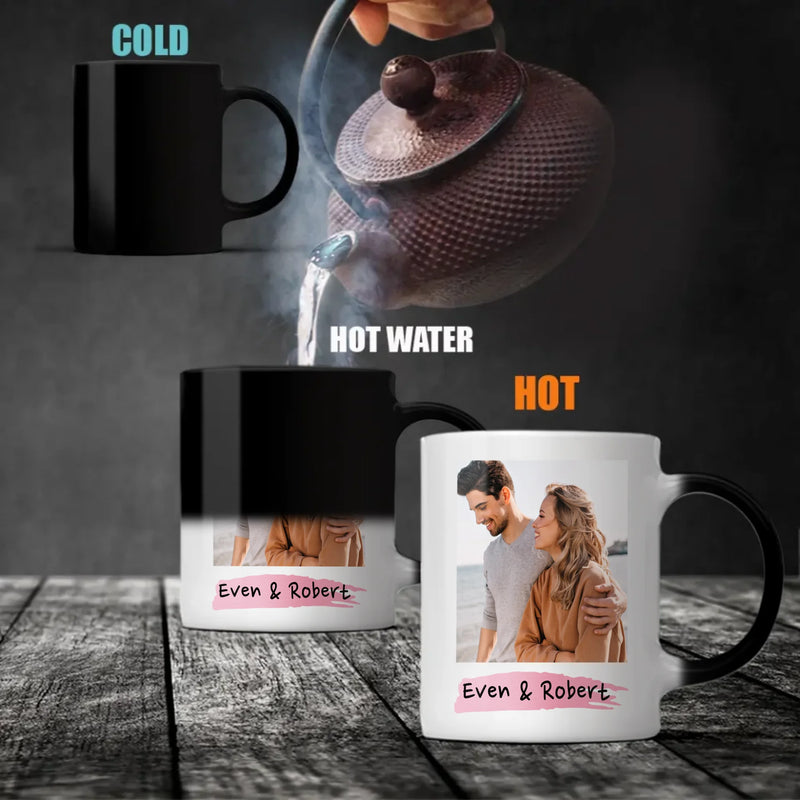 Heat Reveal Couple Mugs – Personalized Mugs That Celebrate Your Sweet Love - 89Prints
