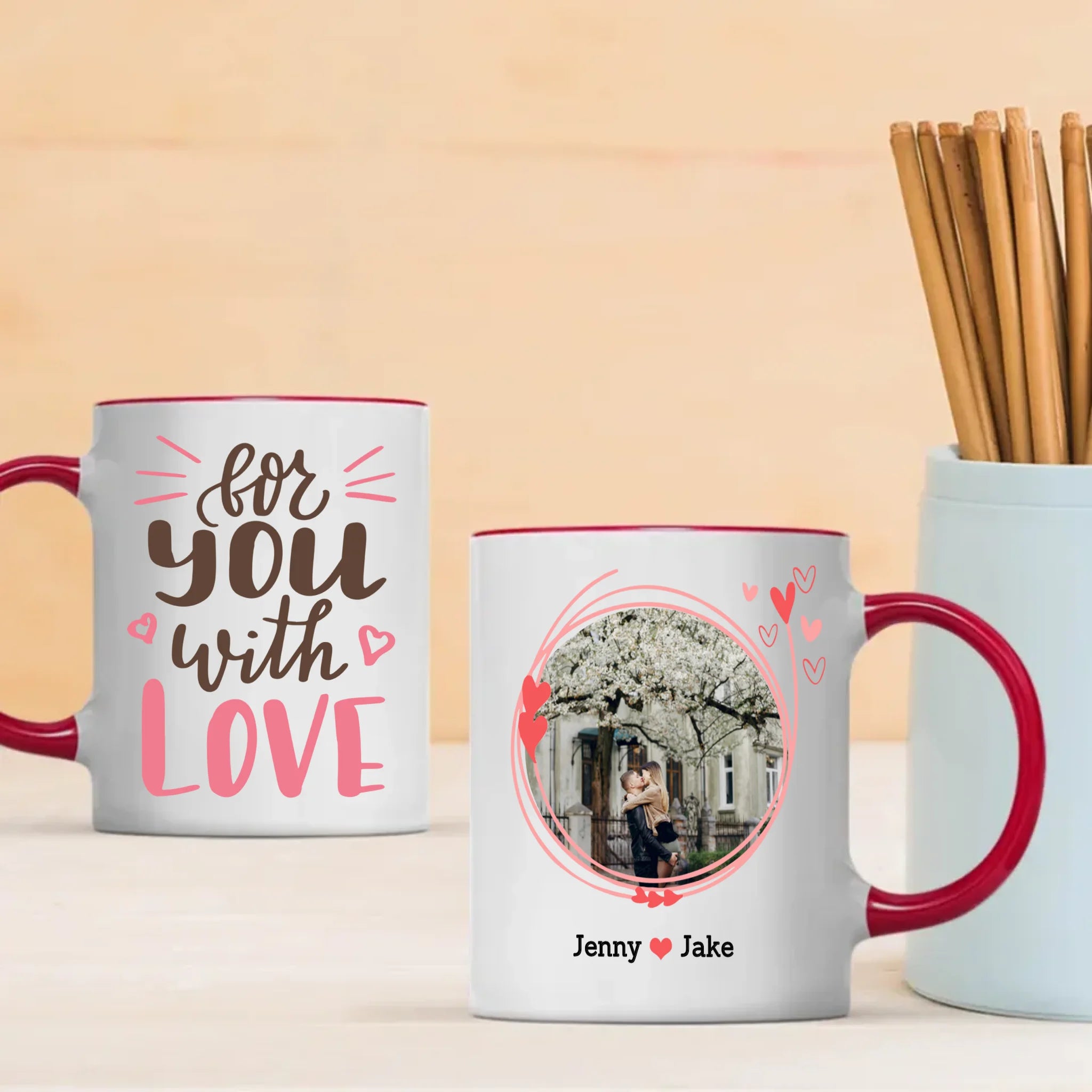 Custom Couple Name Mug – Where Two Names Tell One Love Story - 89Prints