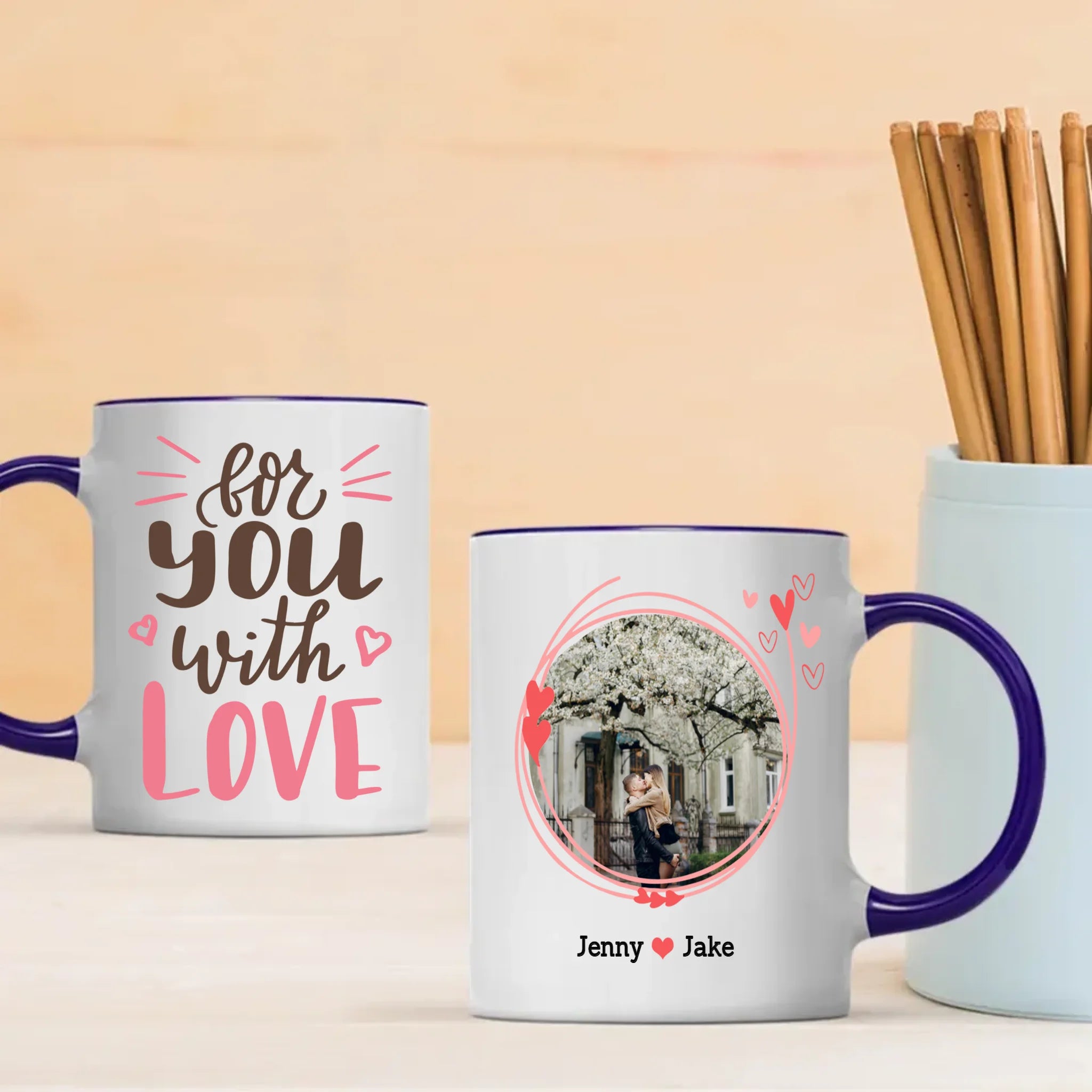 Custom Couple Name Mug – Where Two Names Tell One Love Story - 89Prints