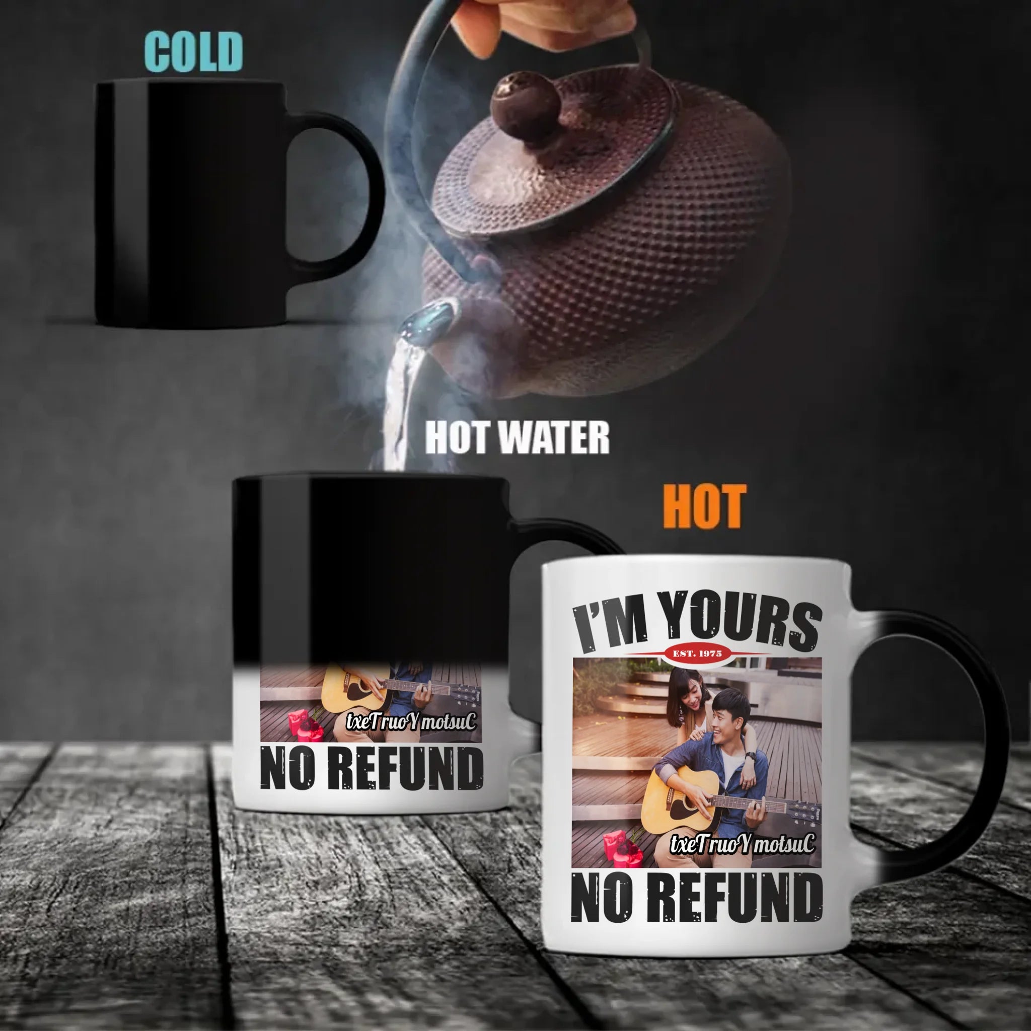 Color Changing Ceramic Photo Mug – Reveal Your Special Moments with Every Warm Sip - 89Prints
