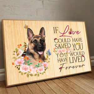 If Love Forever Poster A Timeless Tribute to Your Loyal Pet - 89Prints