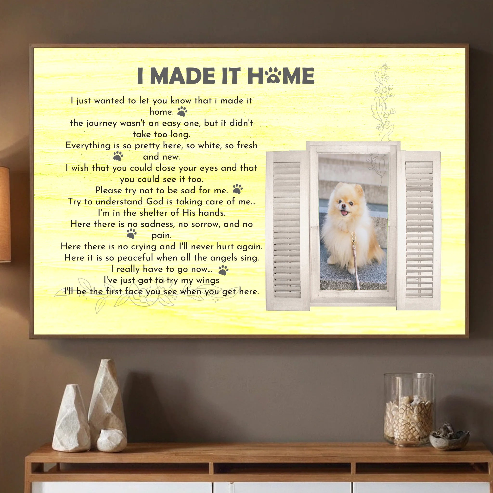I Make It Home Custom Pet Poster A Thoughtful and Heartwarming Gift for Pet Lovers - 89Prints