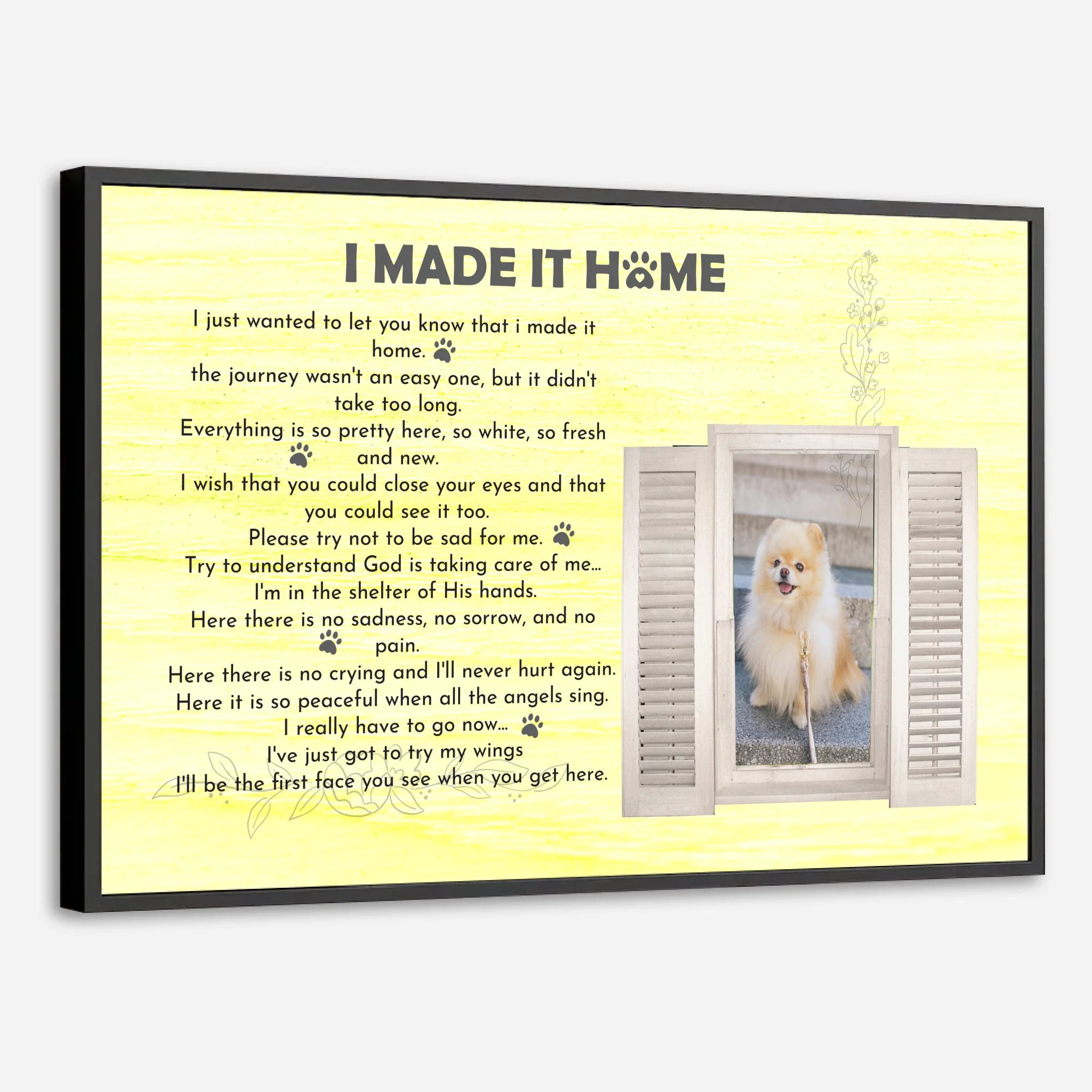 I Make It Home Custom Pet Poster A Thoughtful and Heartwarming Gift for Pet Lovers - 89Prints