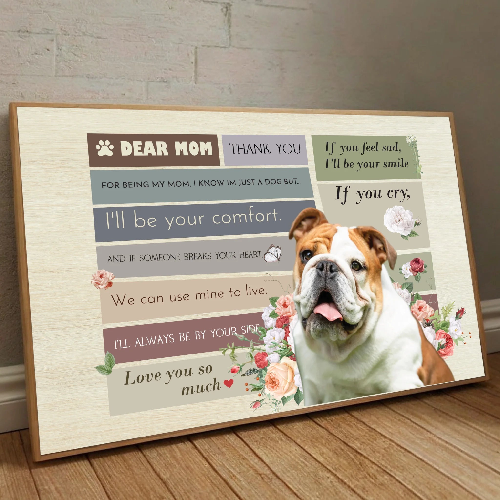 A Dogs Promise to Mom Poster A Heartfelt Tribute Celebrating Love and Loyalty from 89Prints