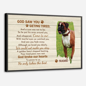 A Dogs Endless Love Custom Poster A Personalized Gift from 89Prints