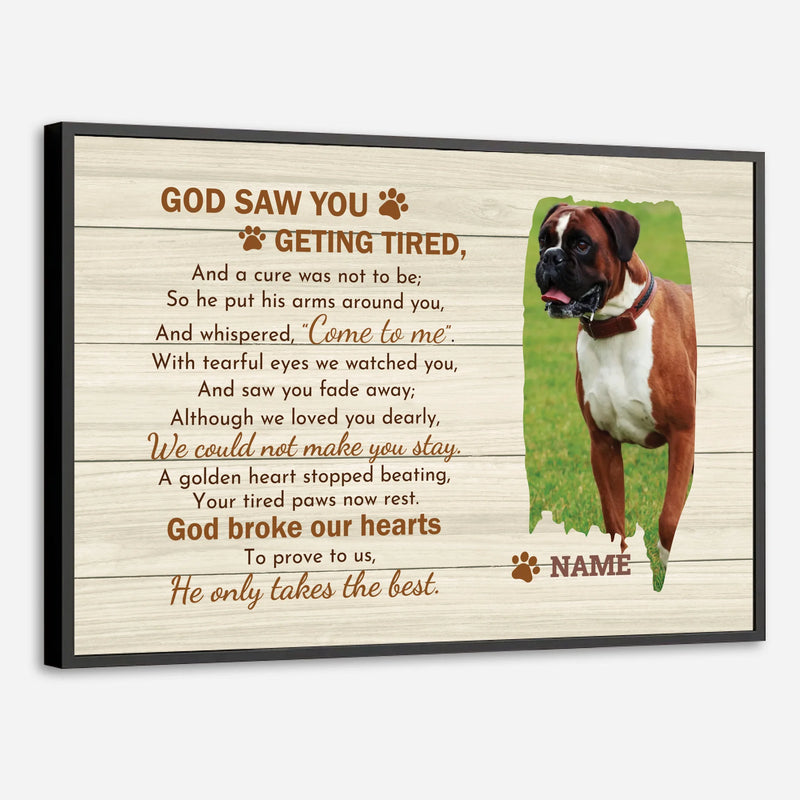 A Dogs Endless Love Custom Poster A Personalized Gift from 89Prints