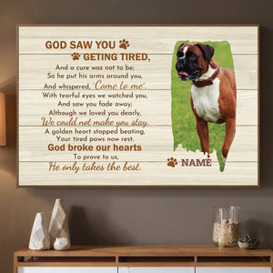 A Dogs Endless Love Custom Poster A Personalized Gift from 89Prints