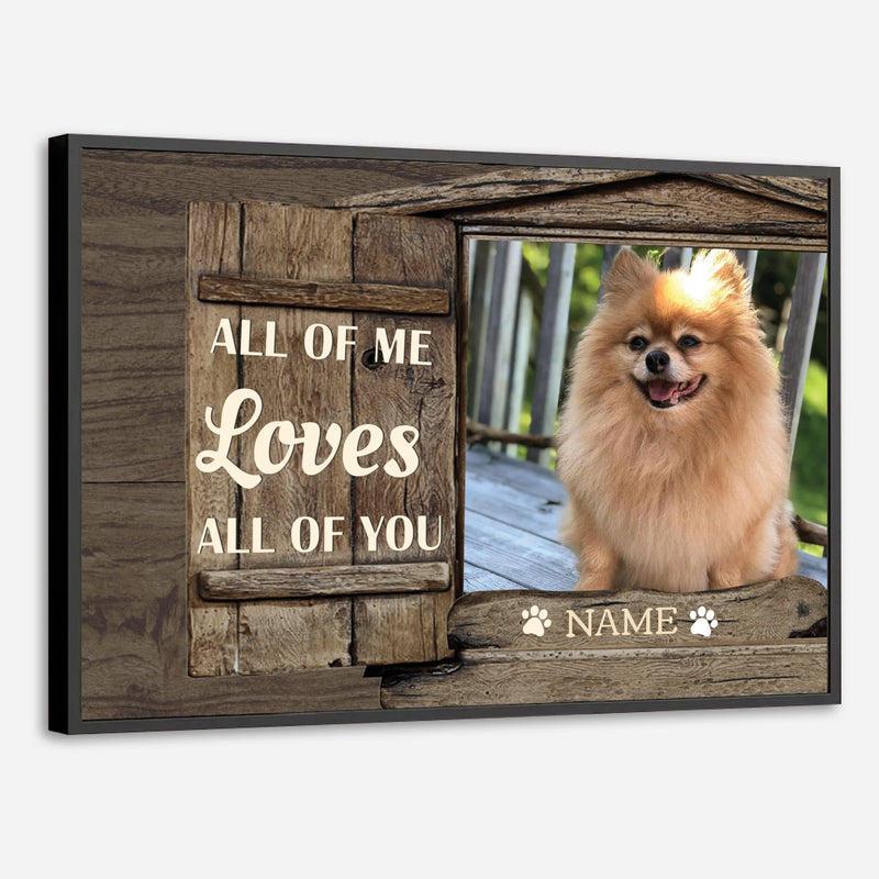 Personalized Dog Painting That Captures All of Me Loves All of You - 89Prints