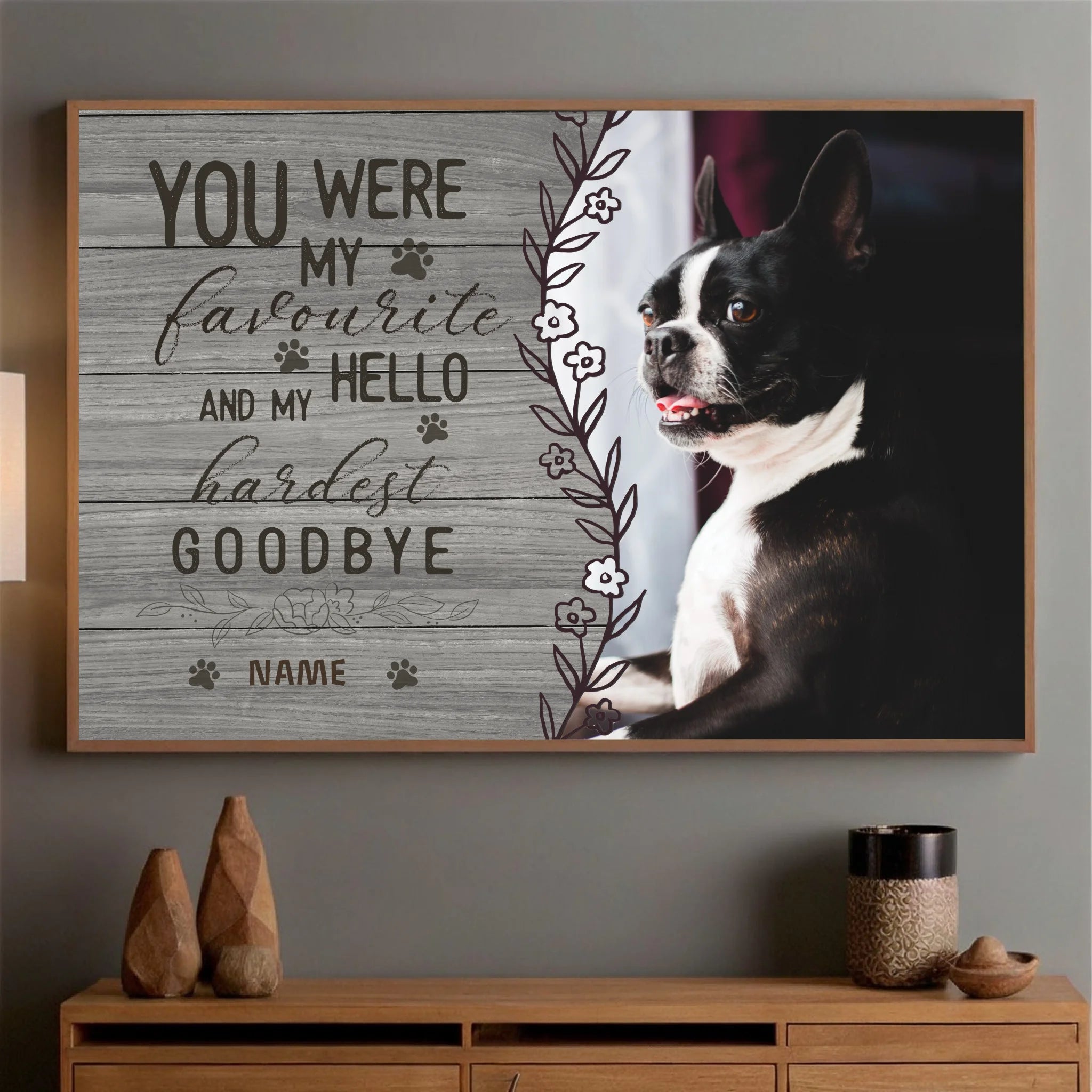 Design a Custom Memorial Photo Tribute Inspired by The Hardest Goodbye from 89Prints