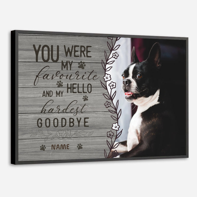 Design a Custom Memorial Photo Tribute Inspired by The Hardest Goodbye from 89Prints