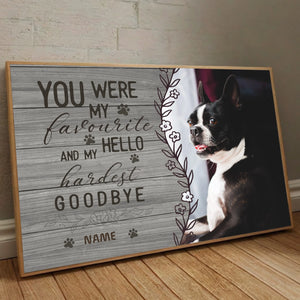 Design a Custom Memorial Photo Tribute Inspired by The Hardest Goodbye from 89Prints