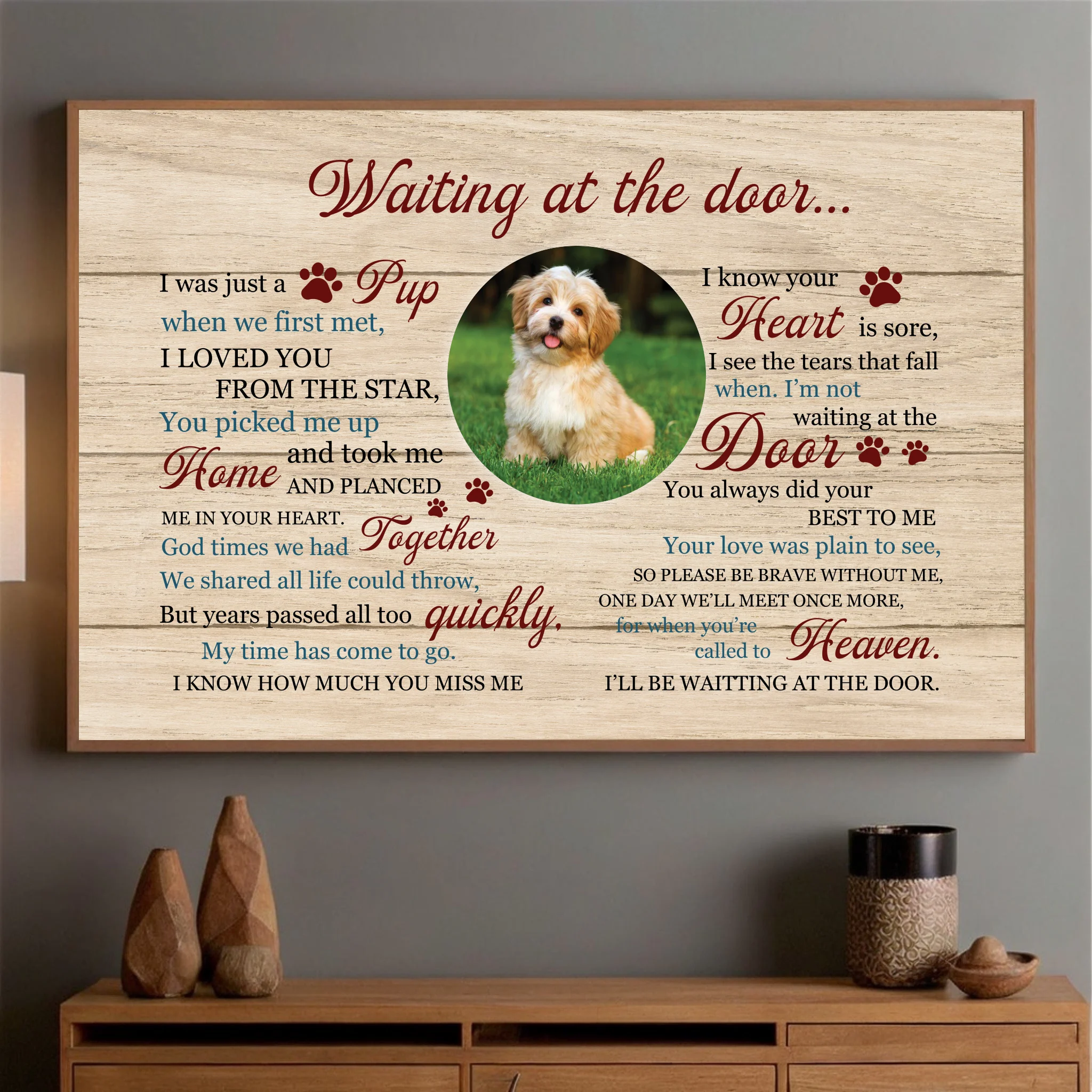 Create a Custom Dog Tribute Personalized Memorial Gift to Honor Your Loyal Pet - 89Prints