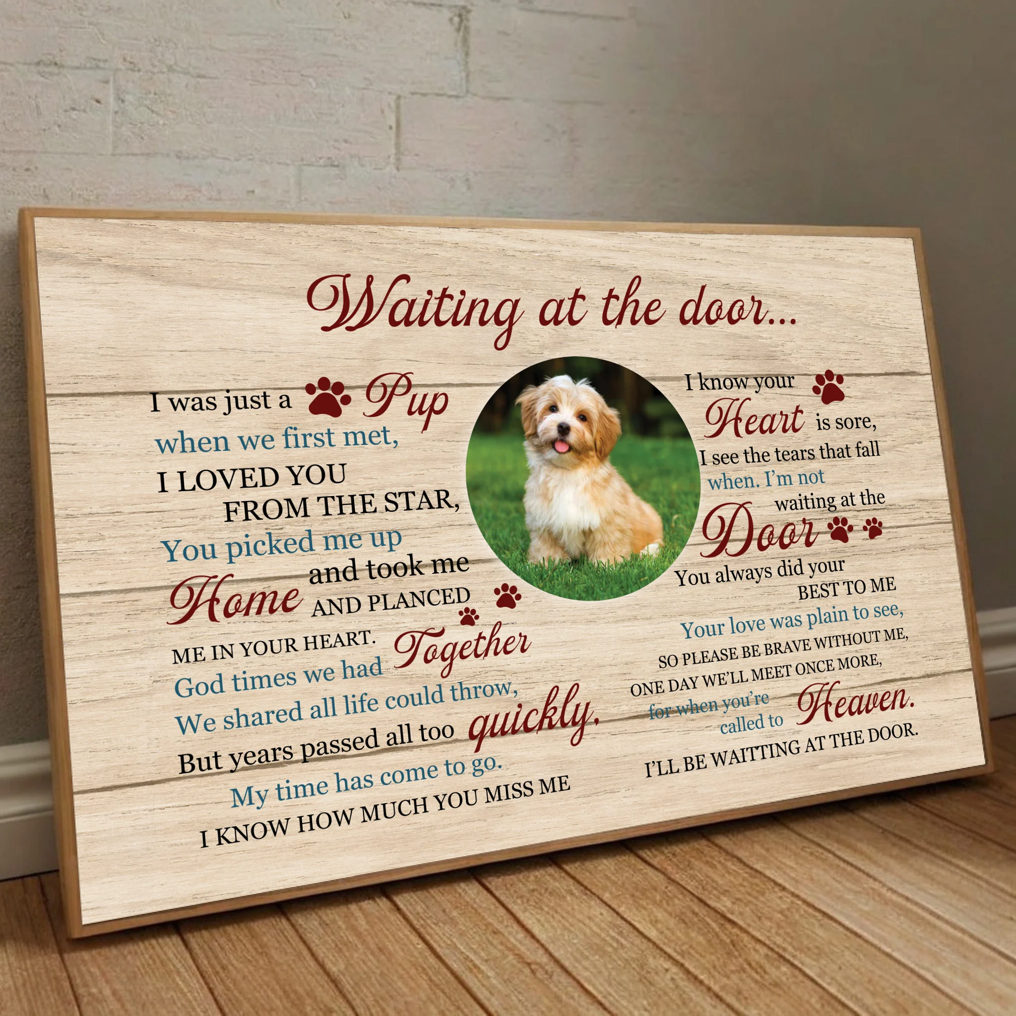 Create a Custom Dog Tribute Personalized Memorial Gift to Honor Your Loyal Pet - 89Prints