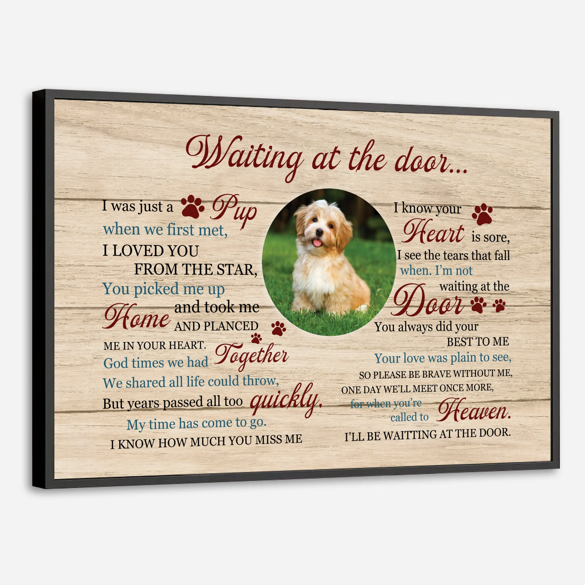 Create a Custom Dog Tribute Personalized Memorial Gift to Honor Your Loyal Pet - 89Prints