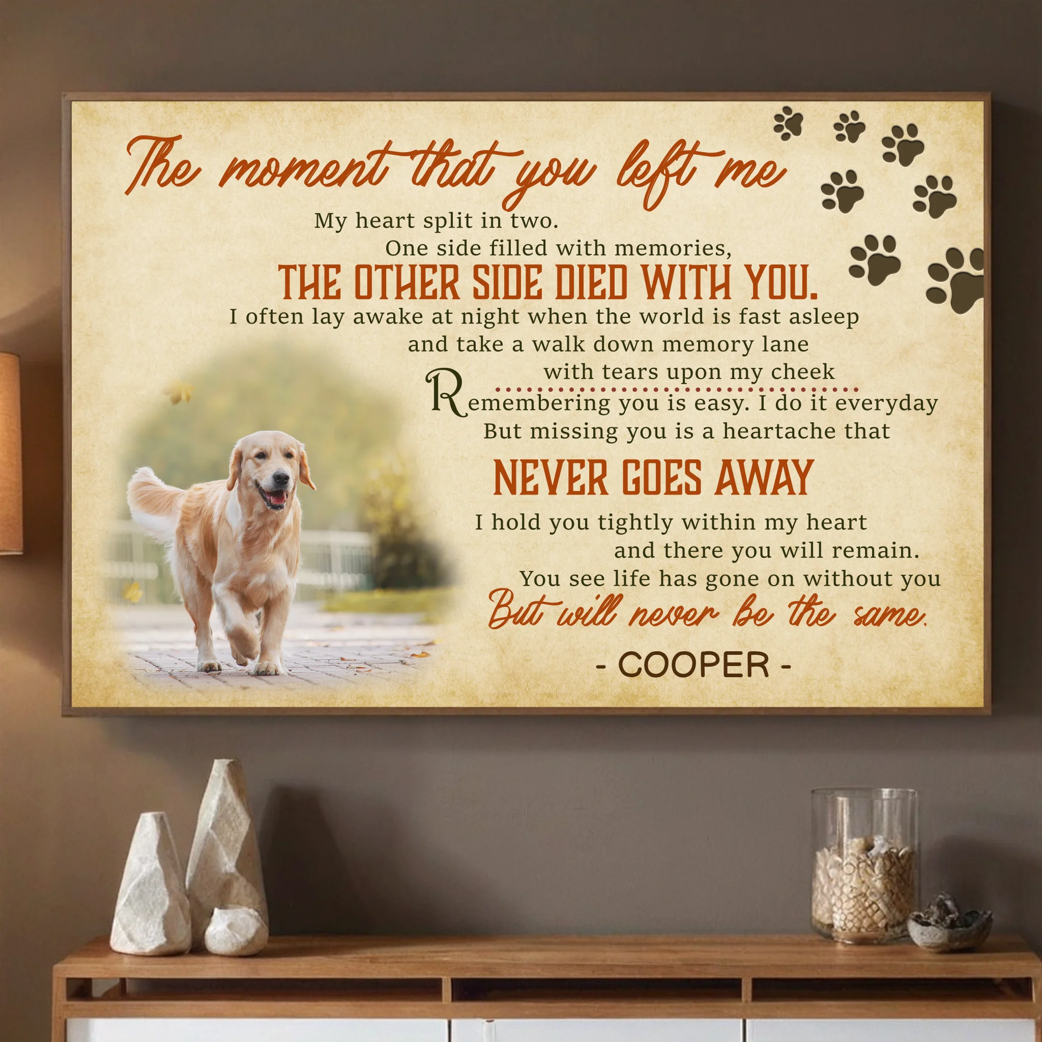89Prints-Custom Pet Mother’s Day Poster – A Personalized Poem with Your Pet’s Name and Photo