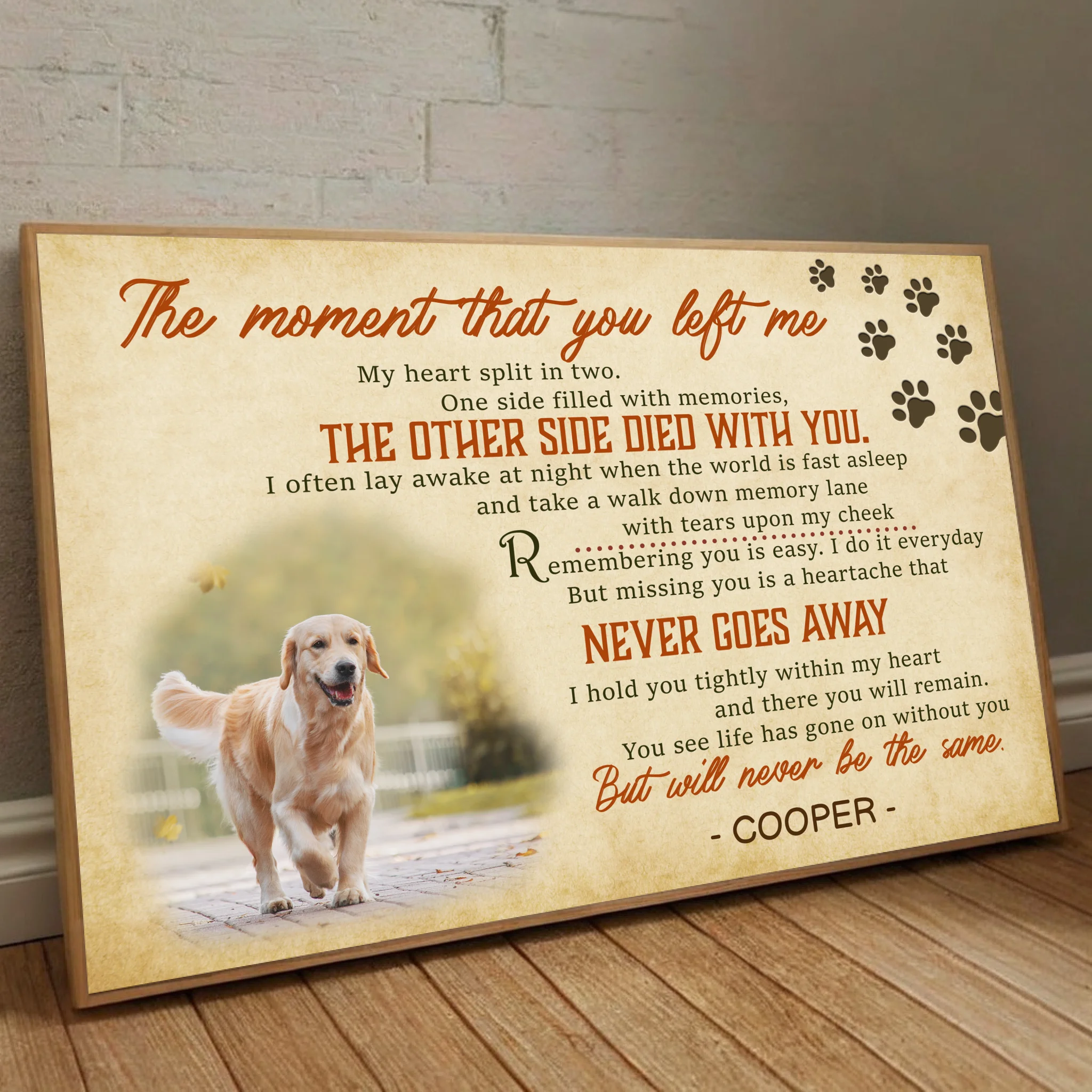 89Prints-Custom Pet Mother’s Day Poster – A Personalized Poem with Your Pet’s Name and Photo