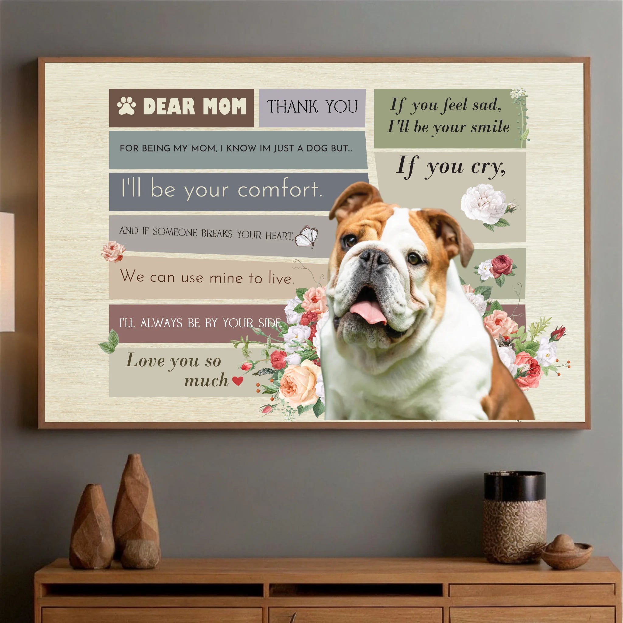 A Dogs Promise to Mom Poster A Heartfelt Tribute Celebrating Love and Loyalty from 89Prints