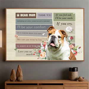 A Dogs Promise to Mom Poster A Heartfelt Tribute Celebrating Love and Loyalty from 89Prints