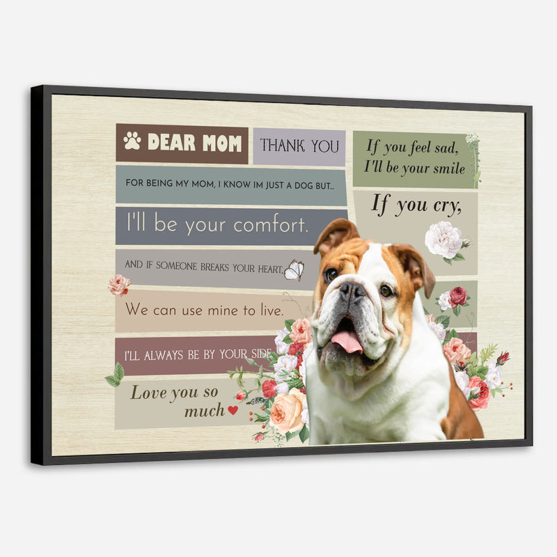 A Dogs Promise to Mom Poster A Heartfelt Tribute Celebrating Love and Loyalty from 89Prints