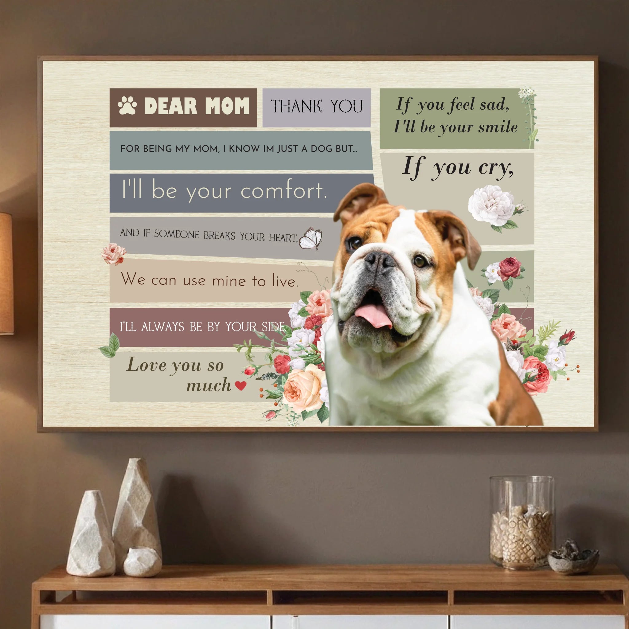 A Dogs Promise to Mom Poster A Heartfelt Tribute Celebrating Love and Loyalty from 89Prints