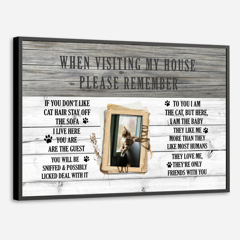 89Prints-Personalized Cat Poster – Funny Cat Rules for Every Cat Lover
