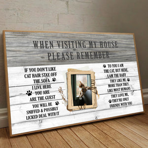 89Prints-Personalized Cat Poster – Funny Cat Rules for Every Cat Lover
